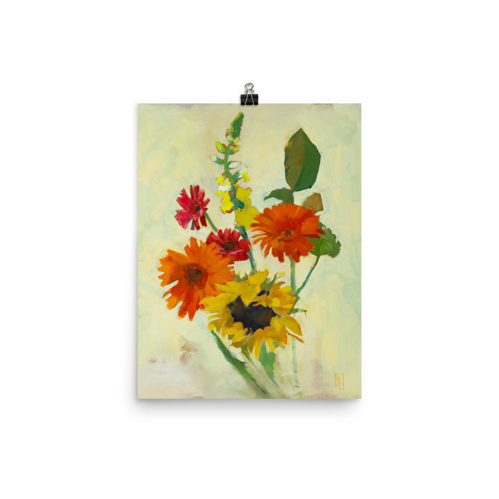 Sunny Garden Bouquet Print