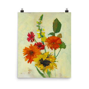 Sunny Garden Bouquet Print